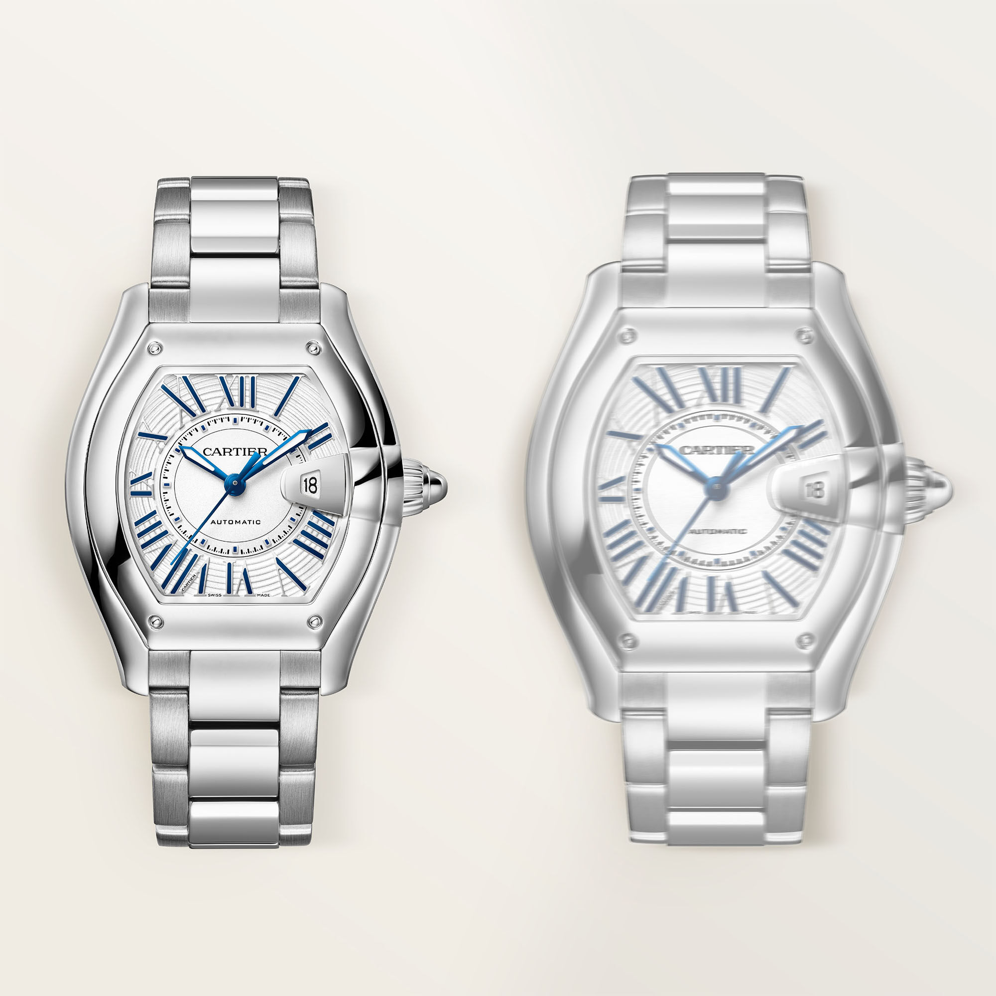 Cartier Roadster Medium Automatic 42 X 35 mm Stainless Steel